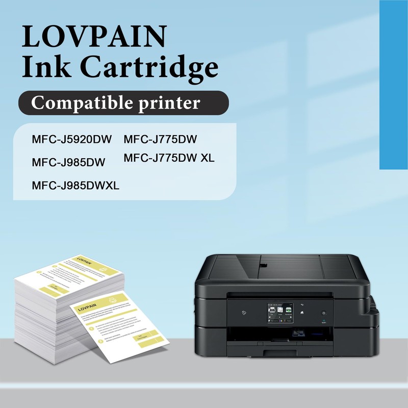 LC20E Super High Yield Ink Cartridges(5-Pack, 2BK/1C/1M/1Y)-Lvan Compatible LC20E Ink