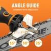 Hoteche Cordless Electric Chainsaw Sharpener Kit Handheld Chains Blade Sharpening