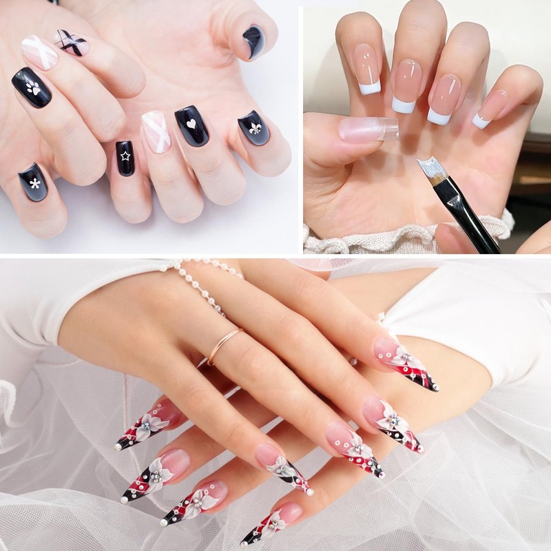 12 Pcs Nail Art Brushes, Acrylic Nail Design Brushes Professional,