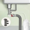 QruiLanTu 2Pcs 1-1/2 Inch Dishwasher Kitchen Drain Pipe Hose Adapter,