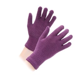 Shires Suregrip Riding Gloves - Childrens in Purple, onesize