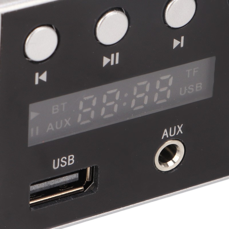 Bluetooth Amplifier Silver Mini Bluetooth 5.0 Digital Amplifier HiFi Stereo