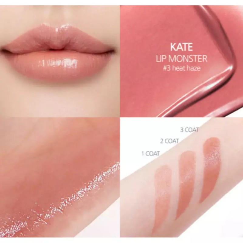 Kate 케이트 립몬스터 3호 하트 헤이즈 지속 발색 립스틱 BNA