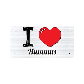 McMug - I Love Hummus - Metal Sign, Decorative Sign, 200mm x 100mm