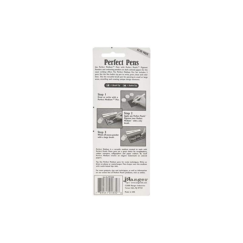 Ranger Perfect Pens Set, 2/Pack, Clear