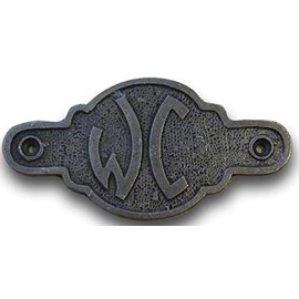 Bowley & Jackson French cast metal WC toilet door sign