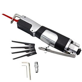 SDRTOP Air Reciprocating Saw Pneumatic body saws tool with 5pc 24T & 32T Blades Heavy Duty Hacksaw Cutter for Metal Sheet Cutting