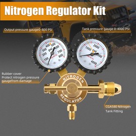 LTIENBST 4000Psi Nitrogen Regulator Kit Nitrogen Shock Fill Tool Compatible with Shock with Schrader Valve Off-road Bike, ATV, UTV,Motor,Kawasaki,Yamaha
