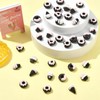LiQunSweet 90 pcs 9 Styles Pink Black Dessert Theme Resin