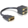 DELOCK Adapter DVI25 Stecker zu 2x DVI25 Buchse