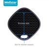 WELLSTAR Universal Knife Block Holder, Stainless Steel Knife Stand Without