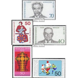 FRD (FR.Germany) 830,831,832,834,835 (complete.Expenditure) fine used/cancelled 1975 Hockey, Holy YeAr U.A. (Stamps for collectors) Winter sports (skiing/ice hockey/bobsleigh ...)