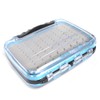 Dr.Fish Fly Fishing Box Waterproof Two-Sided Lightweight Slit Foam Clear