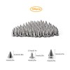 Juibao 100x Cone Spikes Studs with Screwbacks Punk Rivets, Double