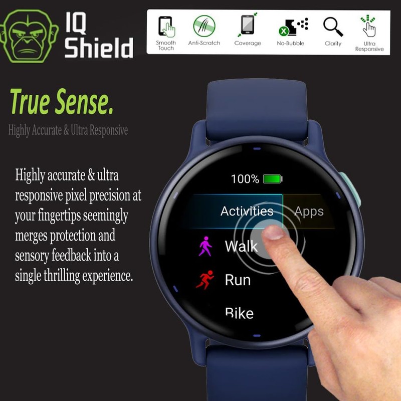 IQShield Screen Protector Compatible with Garmin Vivoactive 6/Vivoactive 5 (6-Pack)