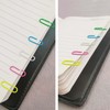 FZGUSYAF 120PCS Paperclips 28MM Assorted Colours Clamps for Office Supplies