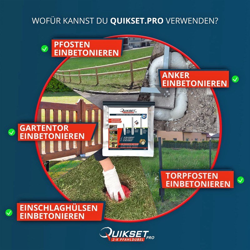 Quikset Pro 2-K Chemical Dowel 700 ml for Natural Ground