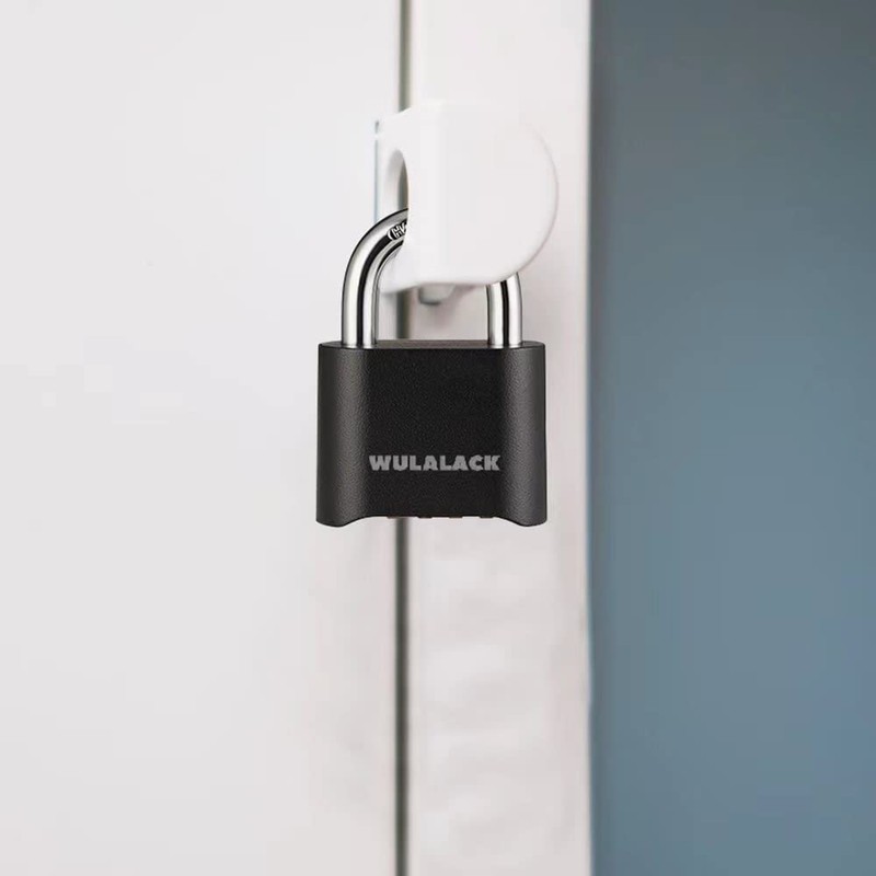 WULALACK Combo Lock, Heavy Duty Outdoor Combination Lock Weatherproof, Combination