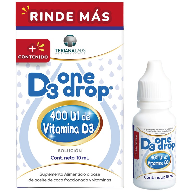 Vitamina D3 ONEDROP en gotas | 300 porciones | frasco