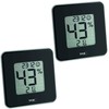 TFA 30.5021 Style Thermo-Hygrometer Value Set (2 x Black)