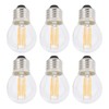 6PCS G45 E27 LED Light Bulb Transparent Glass Bulb Vintage