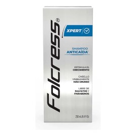 Folcress Xpert Shampoo anticada hombre - Sin sulfatos ni parabenos, shampoo folcress para cada de cabello, uso diario, cabello visiblemente grueso -  