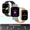 FITVII Health & Fitness Tracker (Answer/Make Calls), Smart Watch with