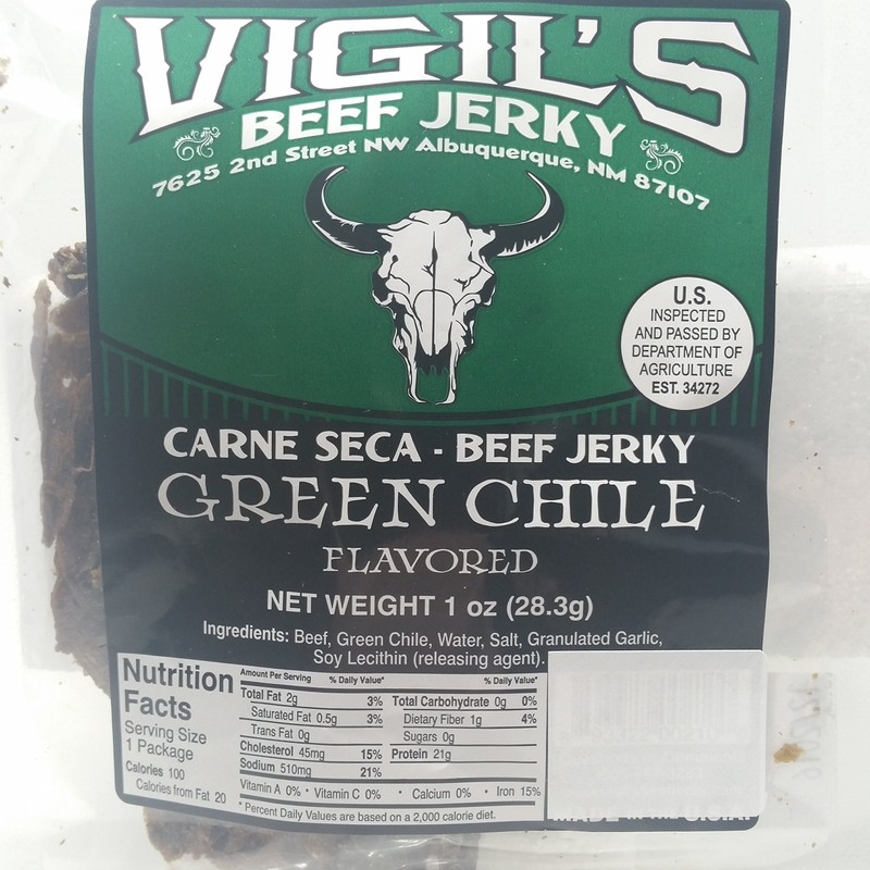 Vigil's Red and Green Chile Jerky