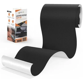 Leather Repair Tape, 4.7x63 inch Leather Patches for Furniture, Self Adhesive Leather Repair Patch for Sofas, Couches, Leather Covers, Seats, Chairs, Vinyl Repair Tape Black