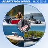 Outboard Transom Saver Trailering Support and Steer Stops, Wedge Outboard