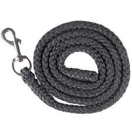 PFIFF 102963 Lead Rope with Carabiner Hook, Plain Knit, Grey, 200 cm