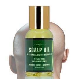 Scalp Oil Essential Oil for Bald Heads with Tea Tree & Manuka Oil - 1 oz