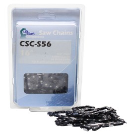 UpStart Components 16" Semi Chisel Saw Chain for Homelite Ranger Chainsaws - (16 inch, 3/8" Low Profile Pitch, 0.050" Gauge, 56 Drive Links, CSC-S56)