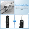 Window Screen Repair Kit, 48"x118" Screen Door Mesh Replacement Kit,