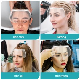 50 Pcs Face Shield for Hairspray,Eye Shield,Shower Visor for Adults Clear Lash Shields Eyelash Extension Sleep Protector Disposable Shower Face Shields After Cataract Surgery for Showering Hairspray