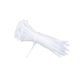 100 Plastic Cable Ties Electrician Cable Ties 3.5mm Cable Ties for Tying Cable 3.5 x 200 mm White