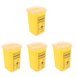 Baluue 4pcs Container Travel Size Disposal Box for 0.26 Gallon Leakproof Pp Material Easy Open Lid