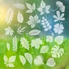 CONGGUAN 26 Pcs Leaf Shape Anti-Collision Window Decals Bird Strike