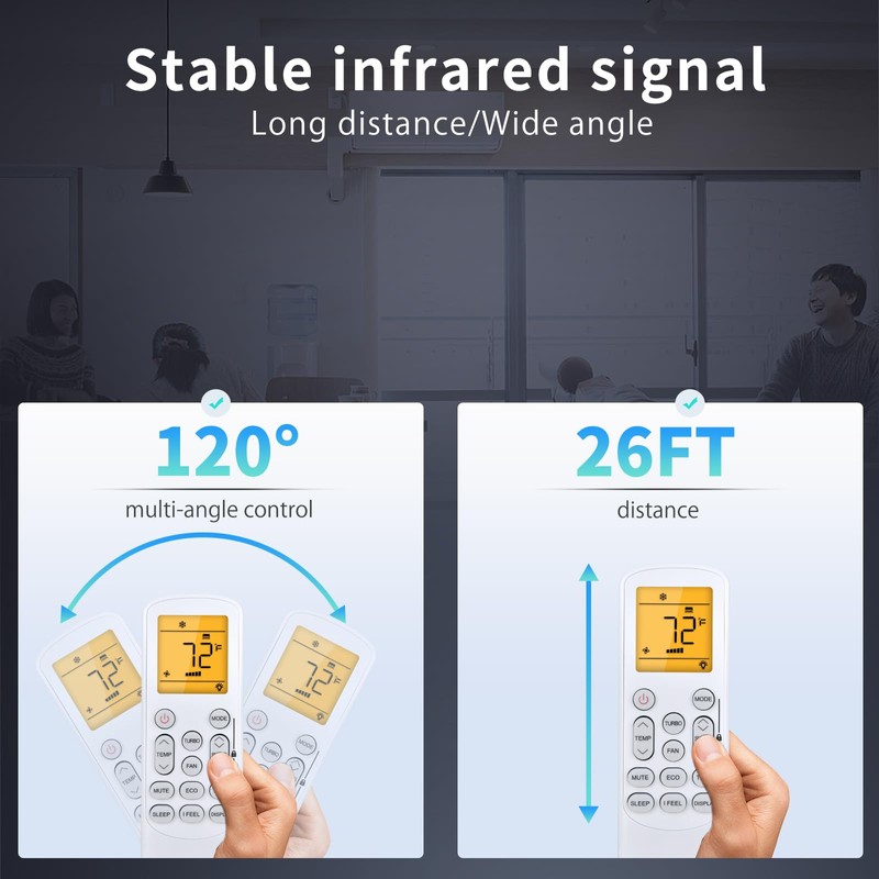 Replacement Remote Control GYKQ-78 Compatible with Pioneer Diamante Air Conditioner