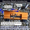 Chainsaw Sharpener,Chainsaw Chain Sharpening Jig with 5 Grinding Rod,Chainsaw Vise