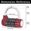 HOJLKLD Gym Locker Lock 5 Letter Word Lock Safety Padlock