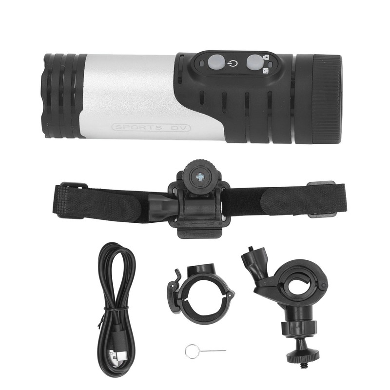 HD 1080P Bike Motorcycle Helmet Camera WiFi Flashlight Camera Anti