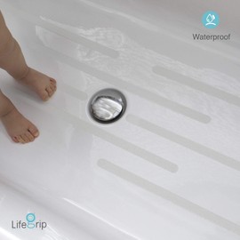 LifeGrip Anti Slip Transparent Anti Slip Tape, 1 inch by 38 feet, Non-Slip Traction Grip Tape to Tubs, Boats, Stairs, Clear, Soft, Comfortable for Bare feet (1" X 38')