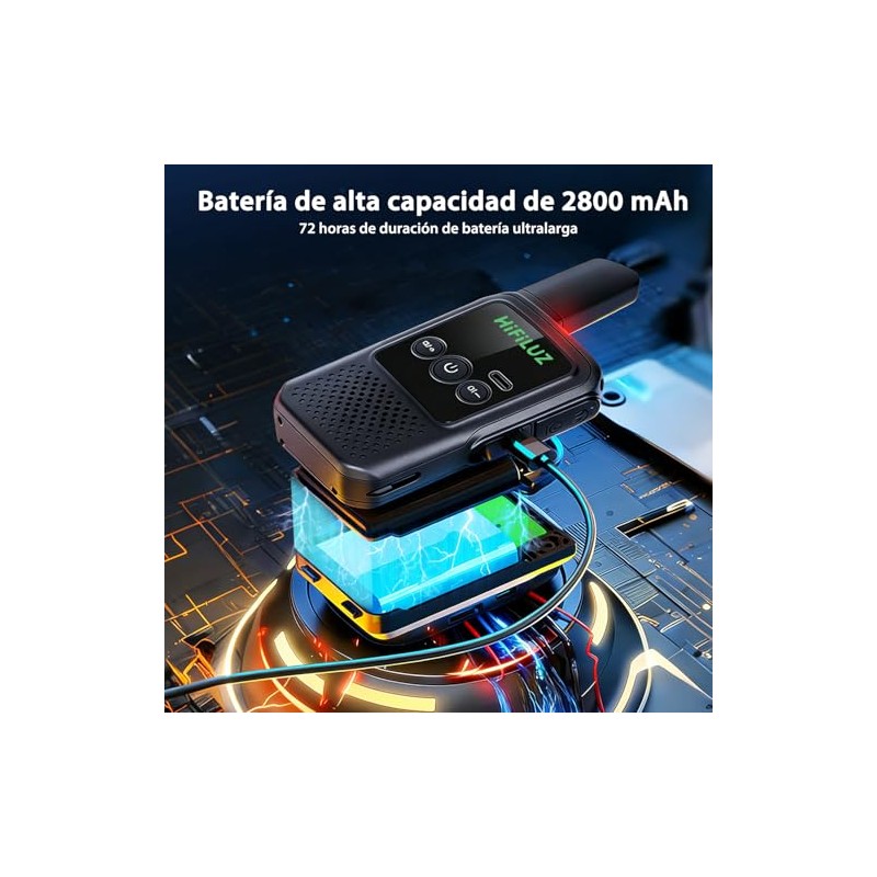 Walkie Talkie Radios de Comunicación Largo Alcance,16 Canales