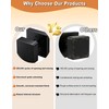 Probrico 1 Pack Black Square Door Knobs, Modern Heavy Duty