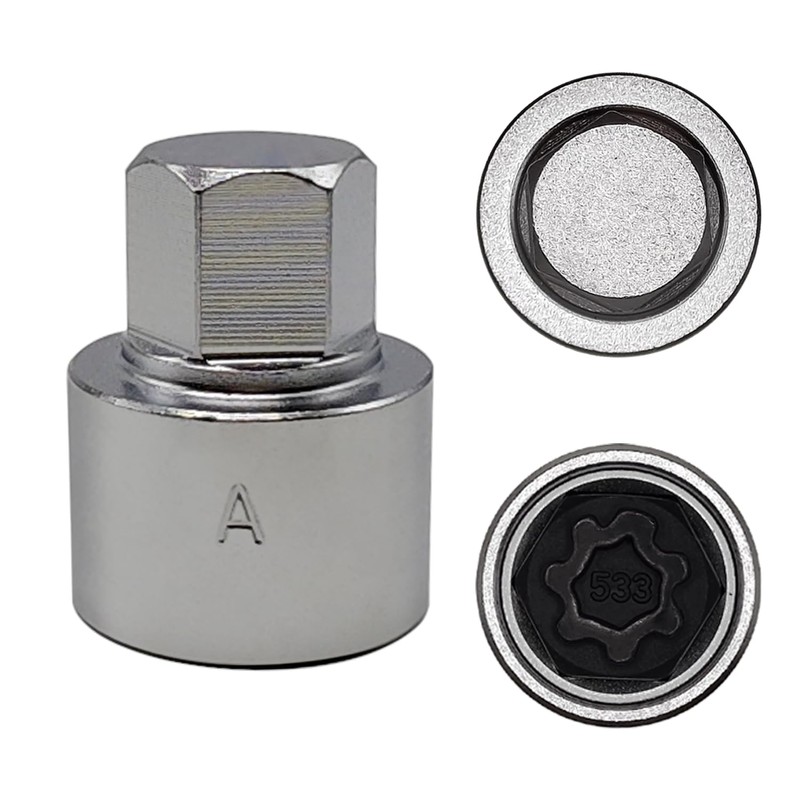JEUCLEL 533 Wheel Locking Nut Key Compatible with VW VAG
