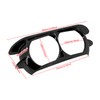 HDBUBALUS Motorcycle Headlight Trim Ring Cover Dual Headlamp Bezel Fit