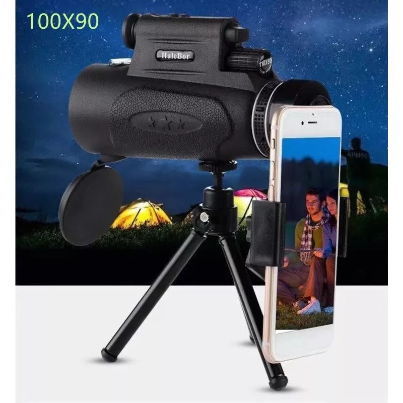 Shuang.W 100x90 Hd Monocular Telescopiomonocular Hd De Alta Potencia