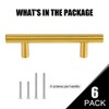 CZC HOME 6 Pack 5 Inch Cabinet Pulls, Stainless Steel