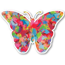 Butterfly - Watercolor Paint Magnets Car Refrigerator Metal Sign Magnetic Vinyl 5"